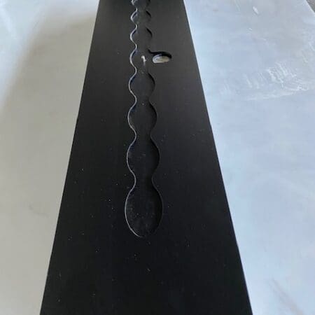 Bruciatore da 80 cm NERO con Pietra Refrattaria - immagine 3